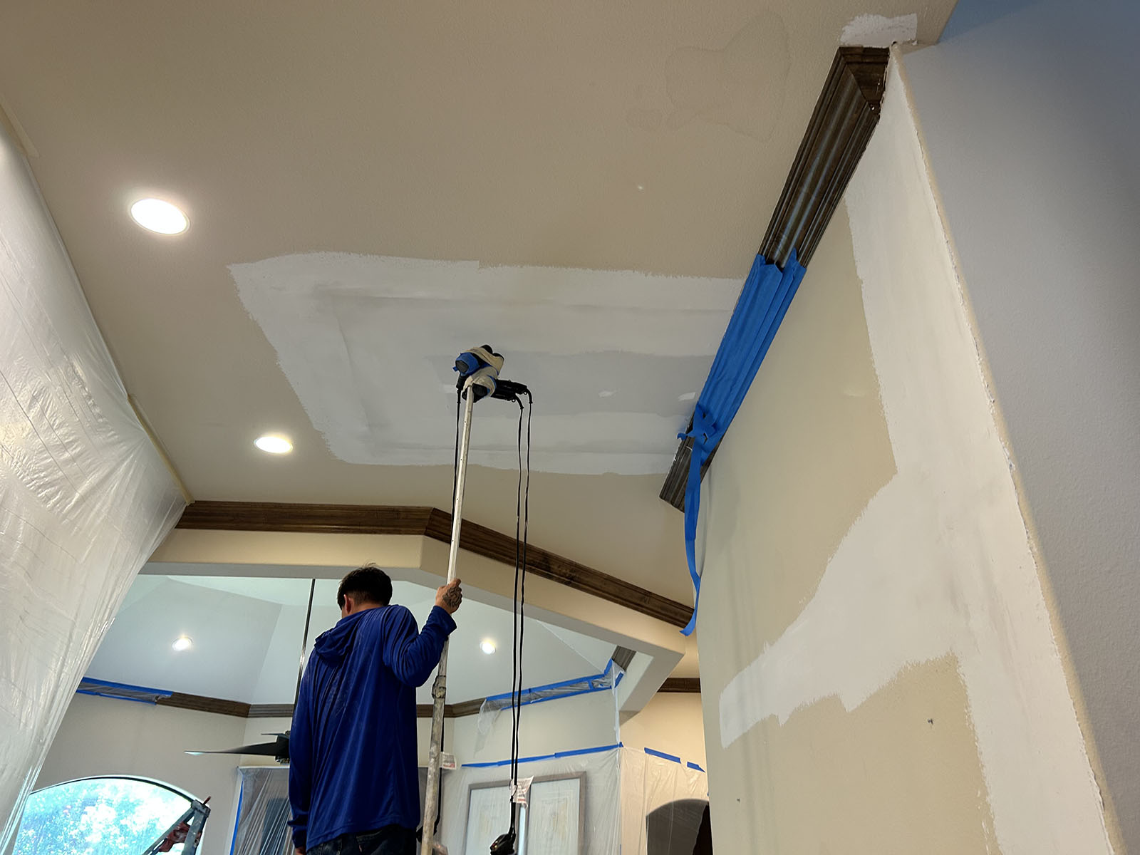Water Damage Ceiling, during
